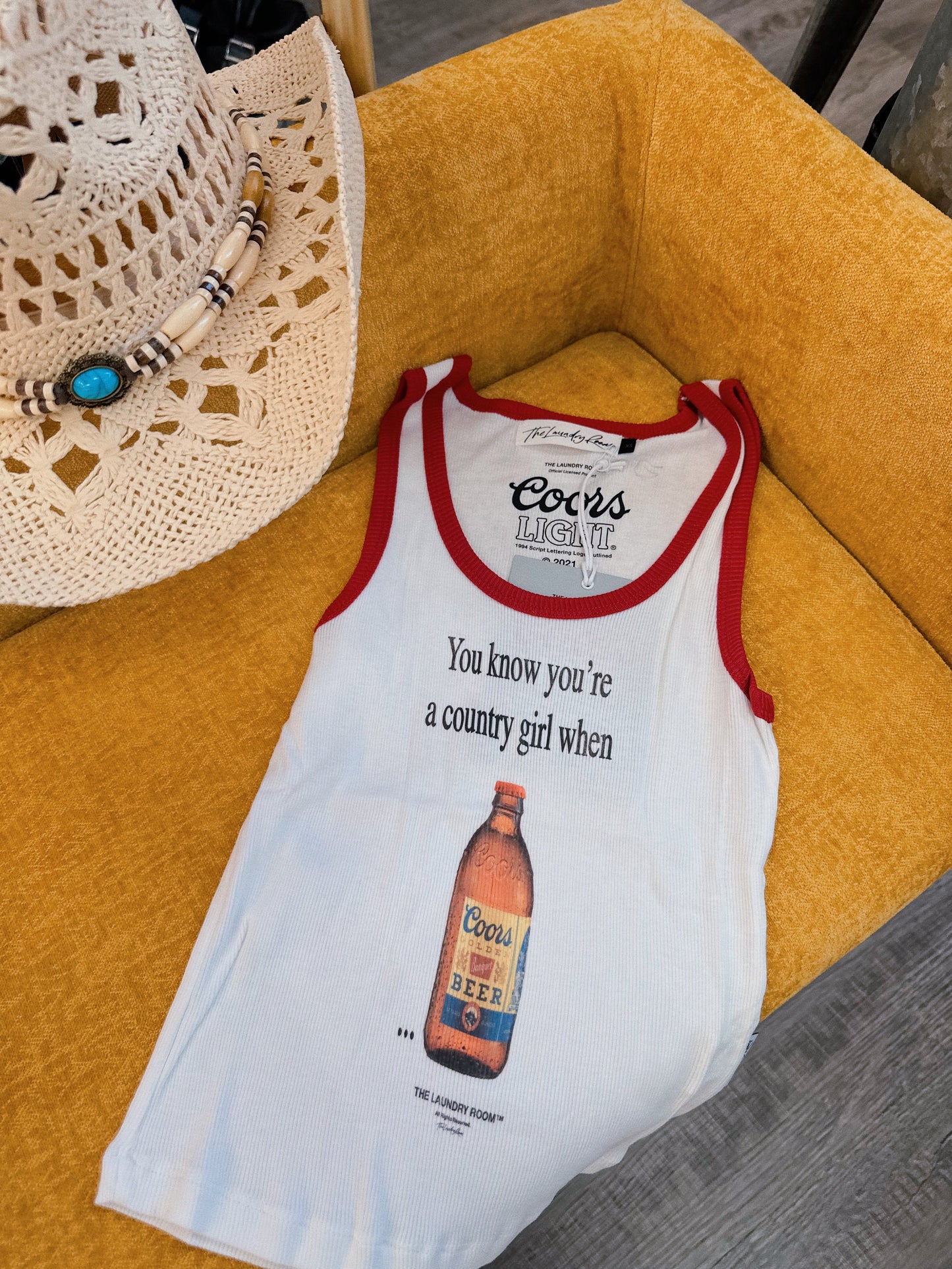 Coors Country Girl Rib Tank