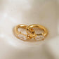 Adhara 18K Gold Non-Tarnish CZ Huggie Earrings