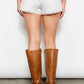 Lilly Lace Trim White Shorts