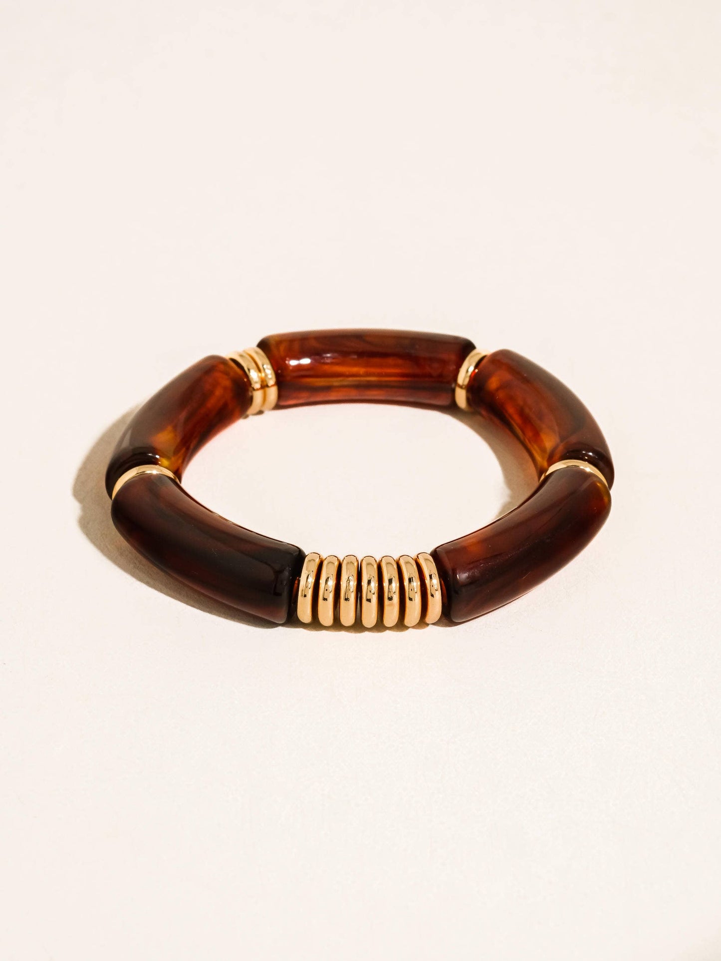 Cove 18K Gold Non-Tarnish Chunky Bangle Set