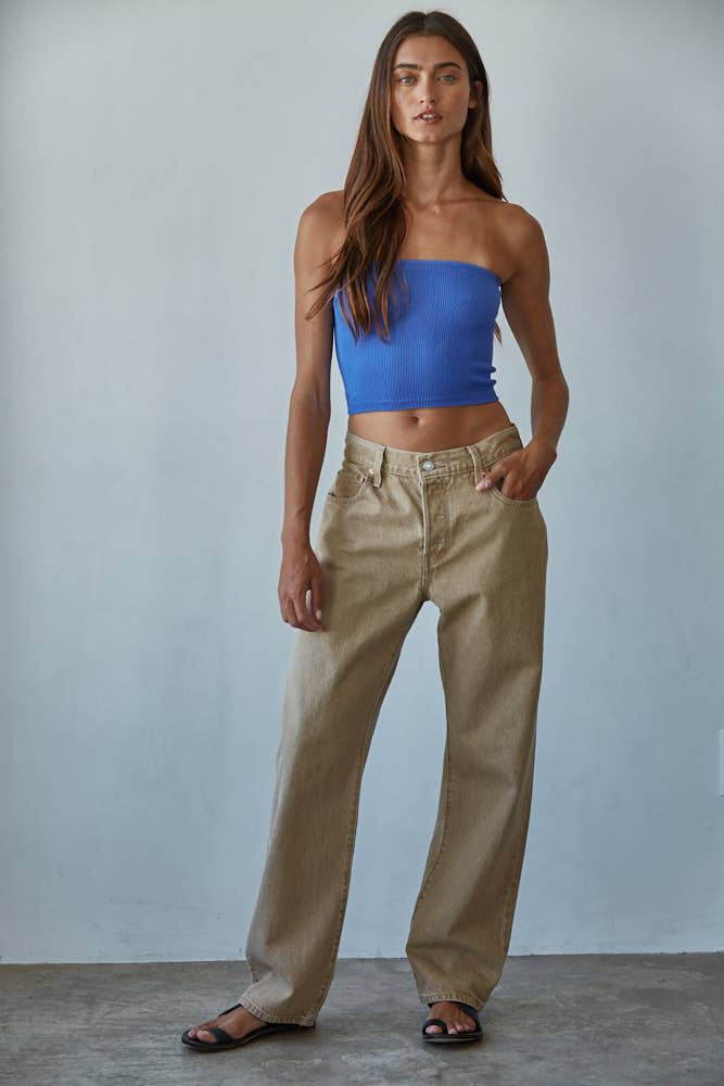 Seamless Ribbed Tube Top