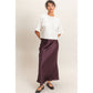 Satin Maxi Skirt