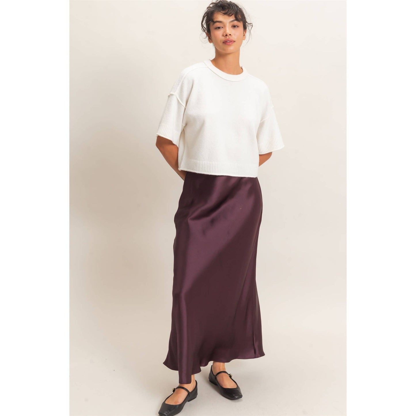 Satin Maxi Skirt