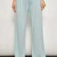 DEVIN STRIPED LOUNGE PANTS WITH RUFFLE