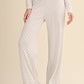 Heart Print Pointelle Lounge Bottoms