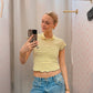 Yellow Polo Style Vintage Tee