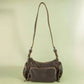 Multi Pocket Leather Shoulder Bag