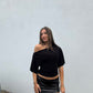Off The Shoulder Quarter Sleeve Top