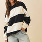 Contrast Panel Long Sleeve Slouchy