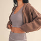Kat Knit Zip Up Hoodie Sweater