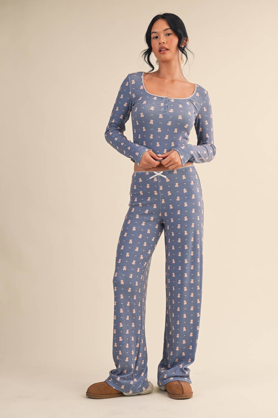 Teddy Bear Print Top