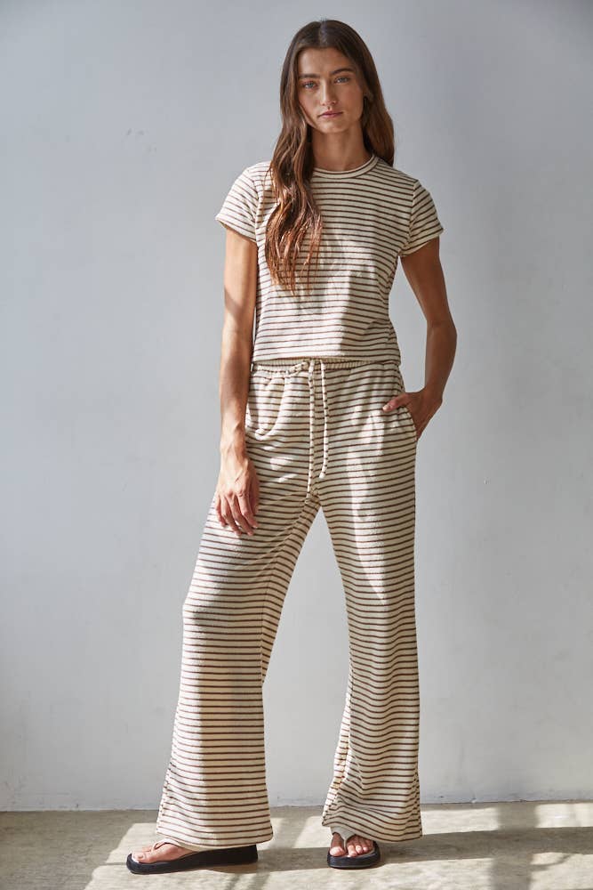 Striped Flare Pants