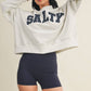 Salty Stars Oversized Mock Neck Sweatshirt
