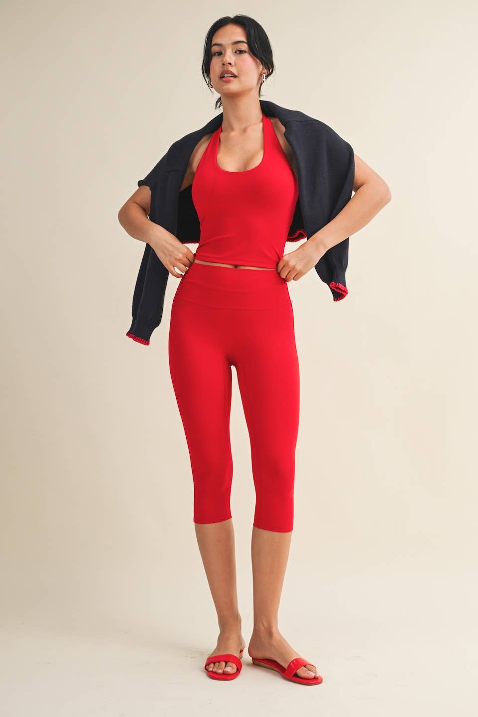 Scoop Neck Halter Top
