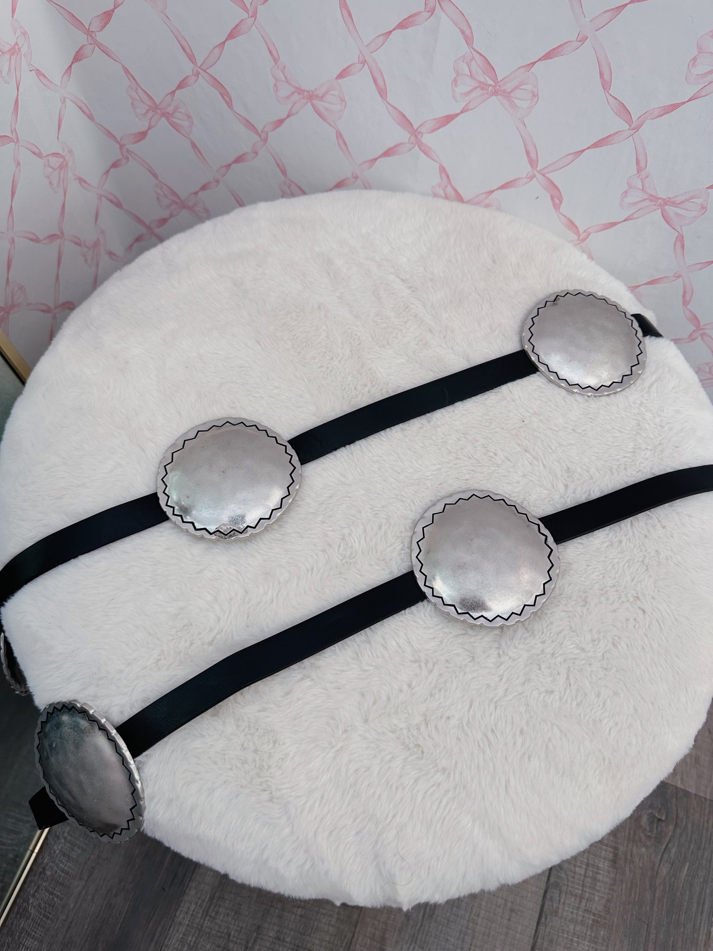 Silver Circle Chunky Belt