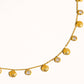 Sylvain 18K Gold Non-Tarnish CZ Shell Charm Necklace