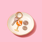 Aperol Spritz Enamel Keychain Bag Charm