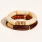 Cove 18K Gold Non-Tarnish Chunky Bangle Set