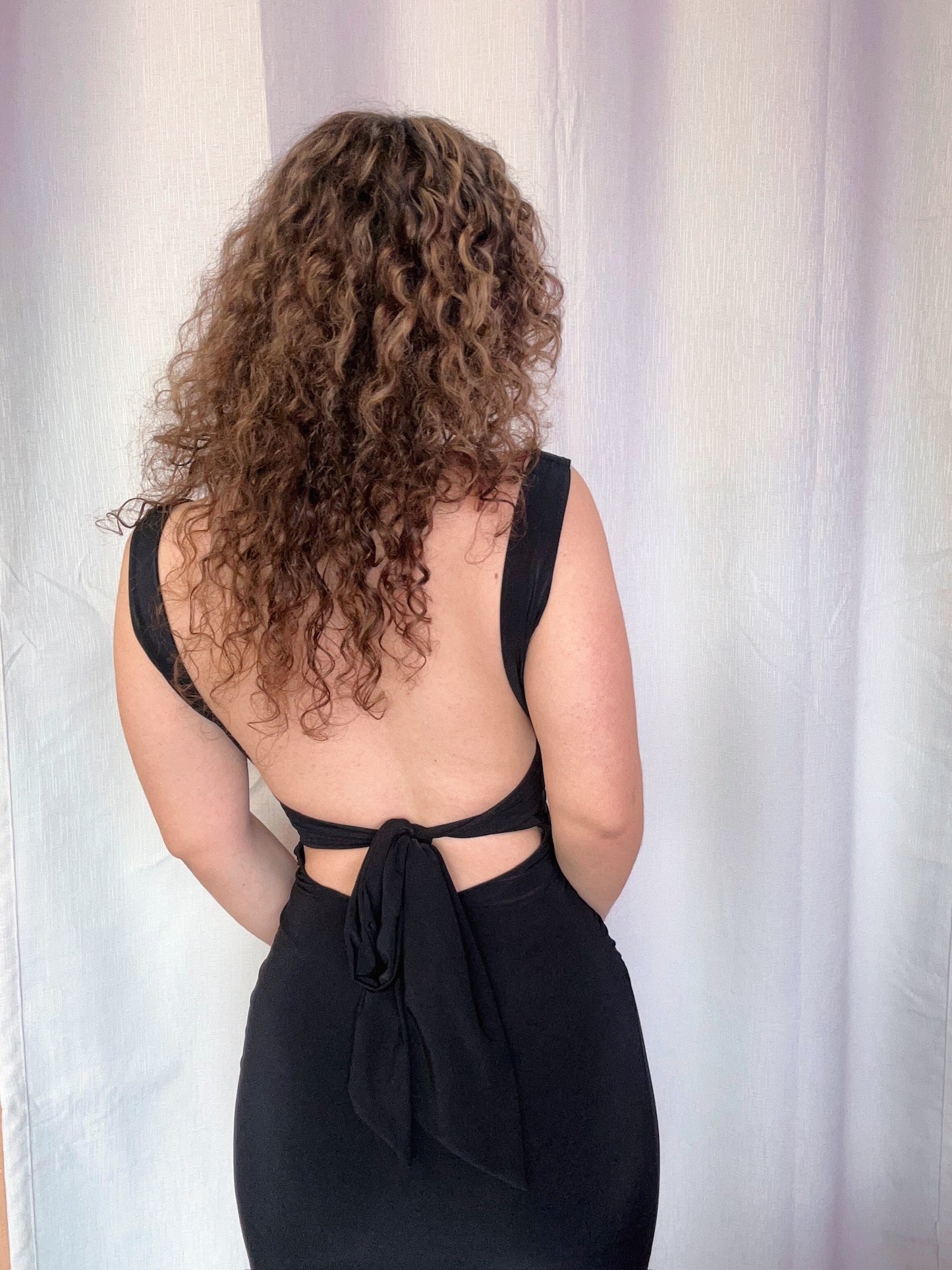 Tie Open Back Maxi