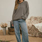 Henley Striped Sweater