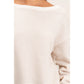 Striped Off The Shoulder Sweatshirt