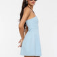 Solid Straight Tube Mini Dress