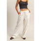Casual Drawstring Straight Leg Pants