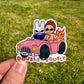 Double Trouble  Weatherproof Sticker