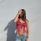 Checkered Tie Top