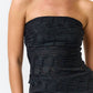 Textured Asymmetrical Tube Top