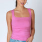 Clean Line Square Shirred Top