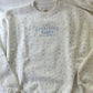 Snowflake Sunkissedcoconut Embroider Sweatshirt