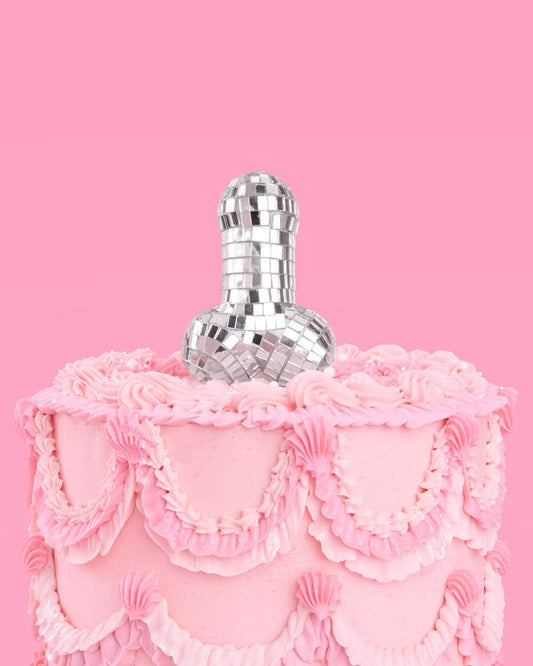 Bachelorette Penis Cake Topper, Bride Last Disco