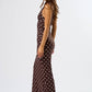Chic Mesh Polka Dot Maxi Dress