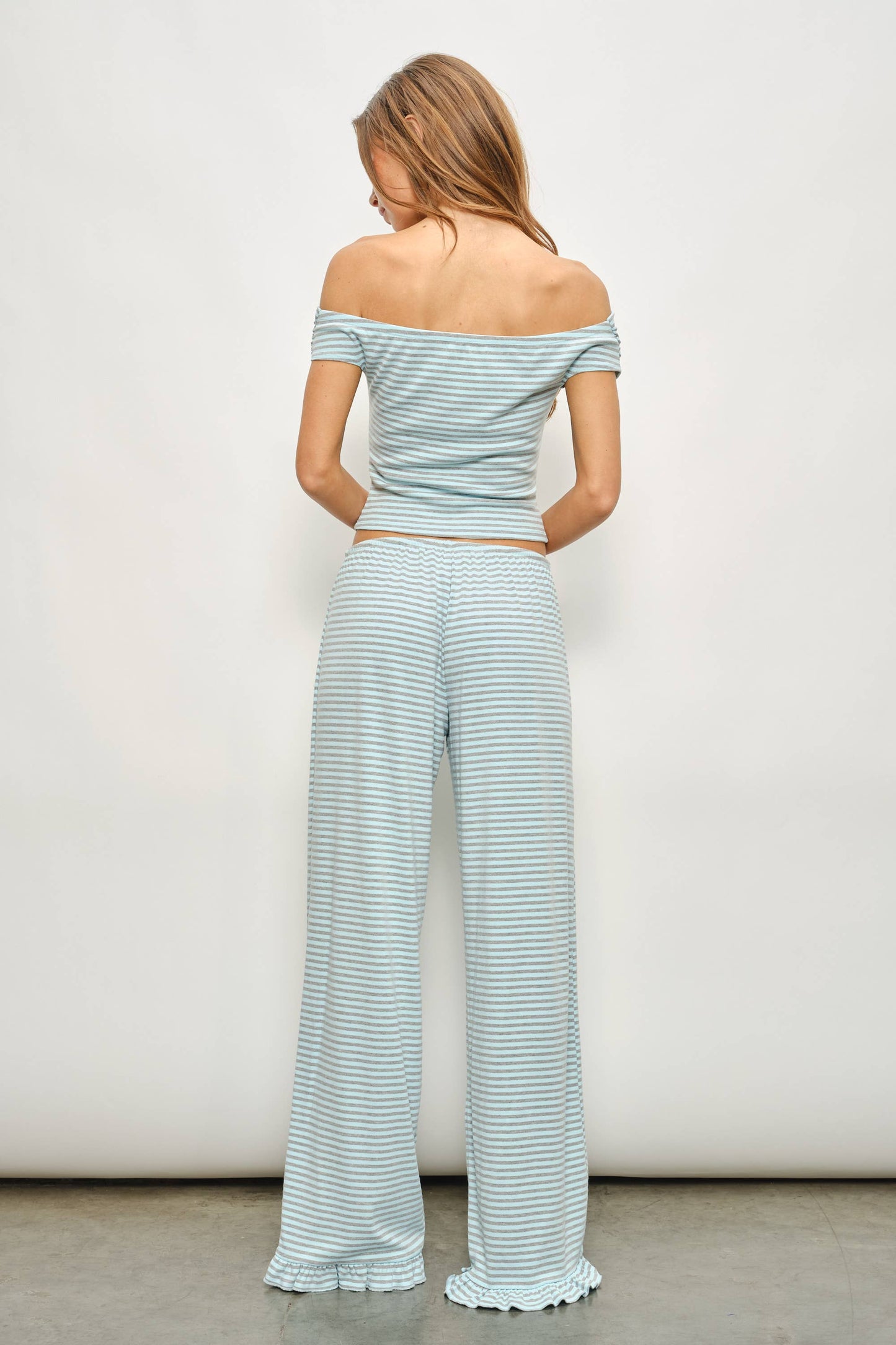 DEVIN OFF SHOULDER STRIPED TOP