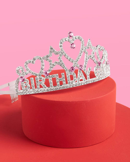 Birthday Girl Rhinestone Tiara, Bday Accessory, Party Gift