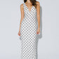 Chic Mesh Polka Dot Maxi Dress