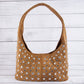 Multi Rivet Studded Shoulder Bag