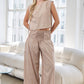 Striped Wide Leg Smocked Pants