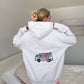 Pearl Grey Van Star Embroider Hoodie