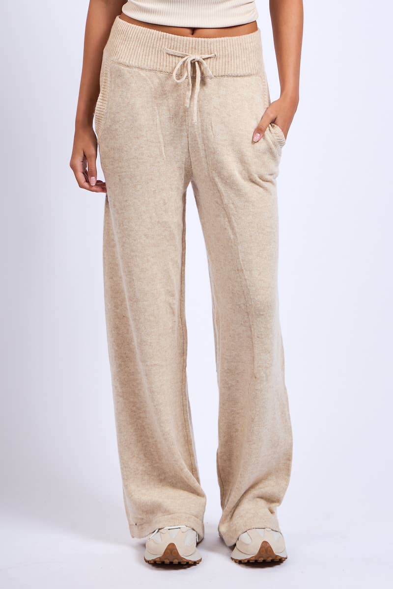 Knit Straight Leg Pants