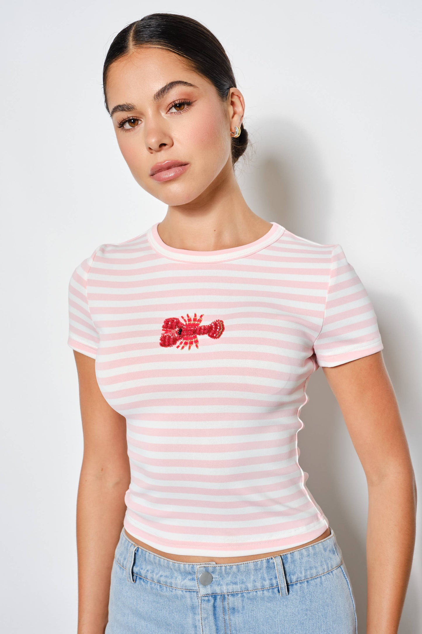 Lobster Beaded Tee