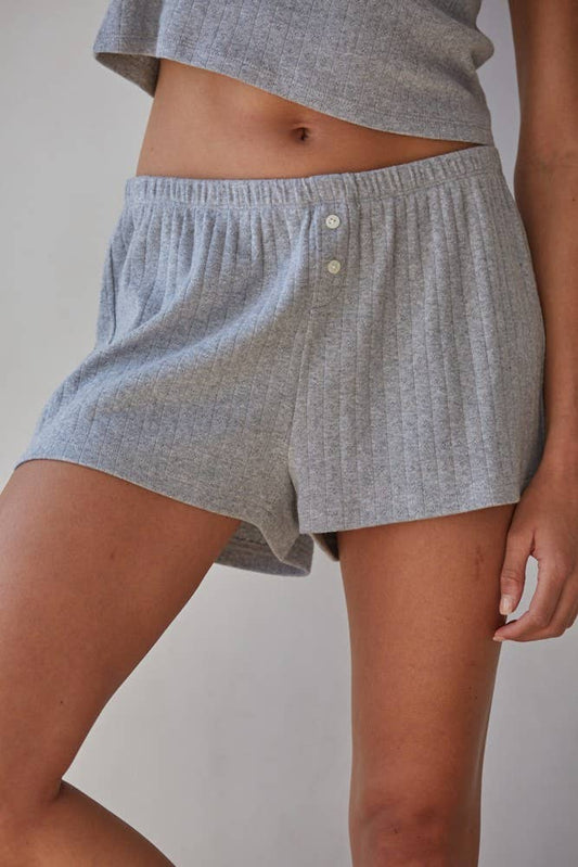 Pointelle Ribbed Shorts