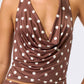 Brown Polka Dot Skort