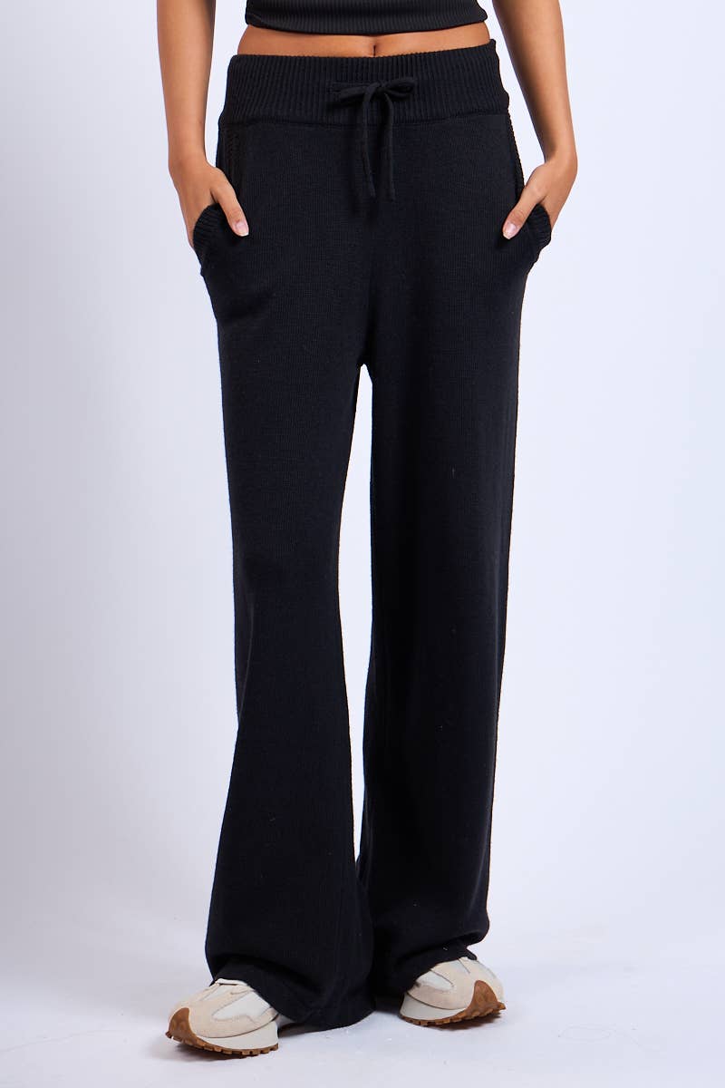 Knit Straight Leg Pants