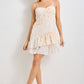 Floral Print Lace Mini Dress
