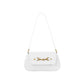 Latch Accent Glossy Leather Hand Bag