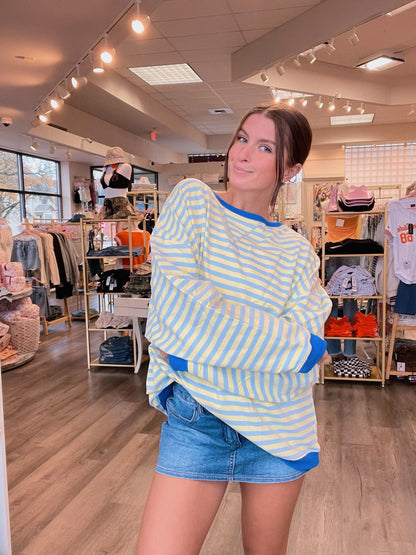 Striped Oversize Long SLeeve