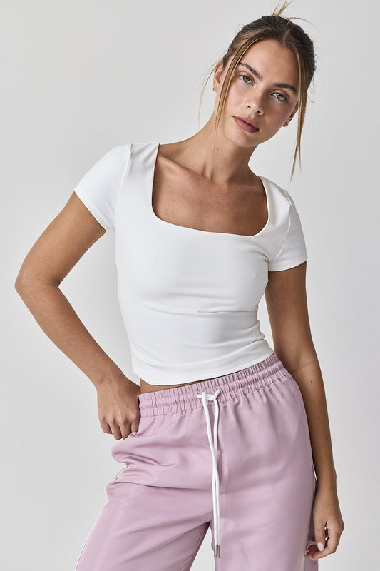 Seamless Square Neck Tee