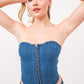 Denim Corset